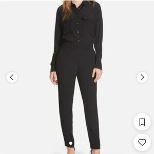 Madewell viscose Jumpsuit | Small | Navy